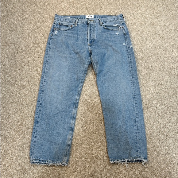 Agolde Parker Relaxed High Rise Straight Jeans in Swapmeet 30 - Picture 5 of 14